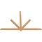 Ekena Millwork Kennewick Timber Gable Bracket, Western Red Cedar, 84"W x 56"H x 1 1/2"D x 3 1/2"F, 16/12 Pitch GBW084X56X0204KEN00SWR - alternate 5